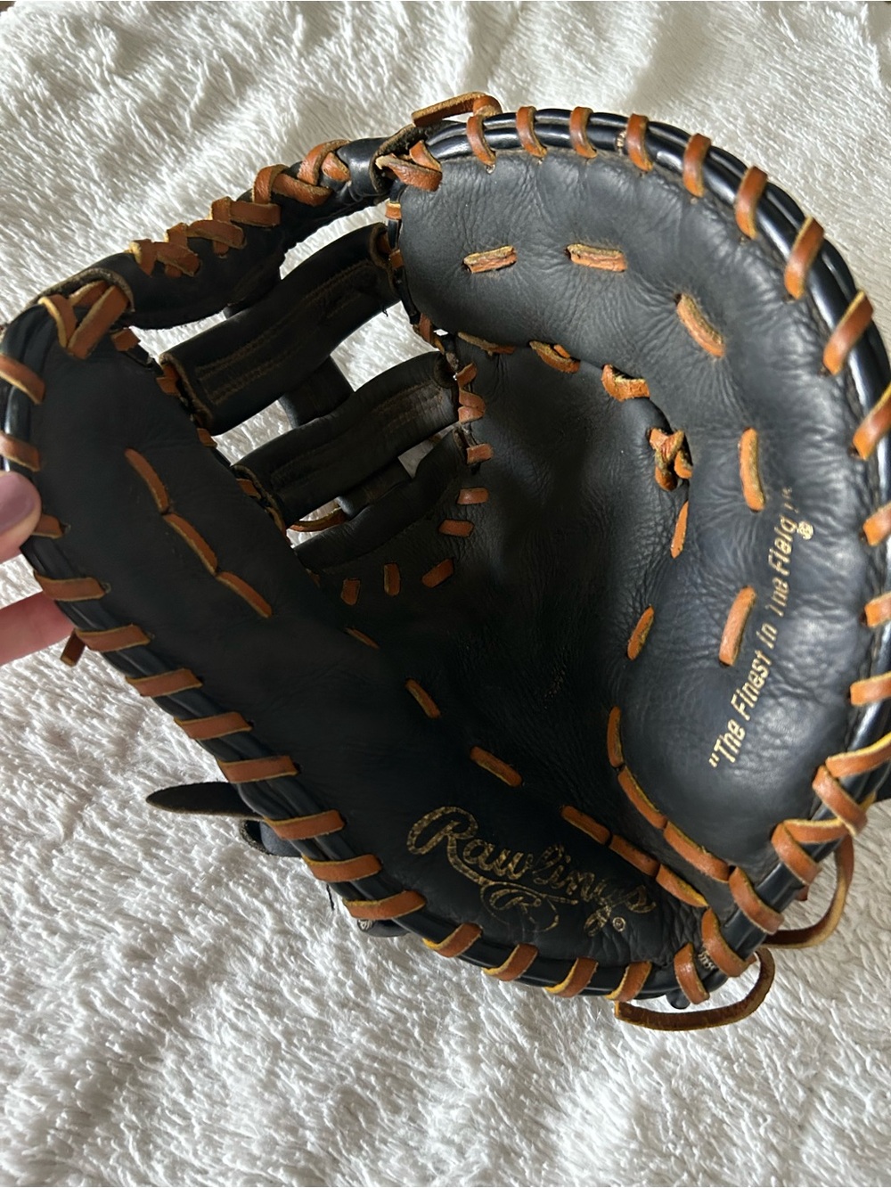 Rawlings RENEGADE BB/SB First Base Right Hand Throw Black Size 12” - Picture 3 of 6